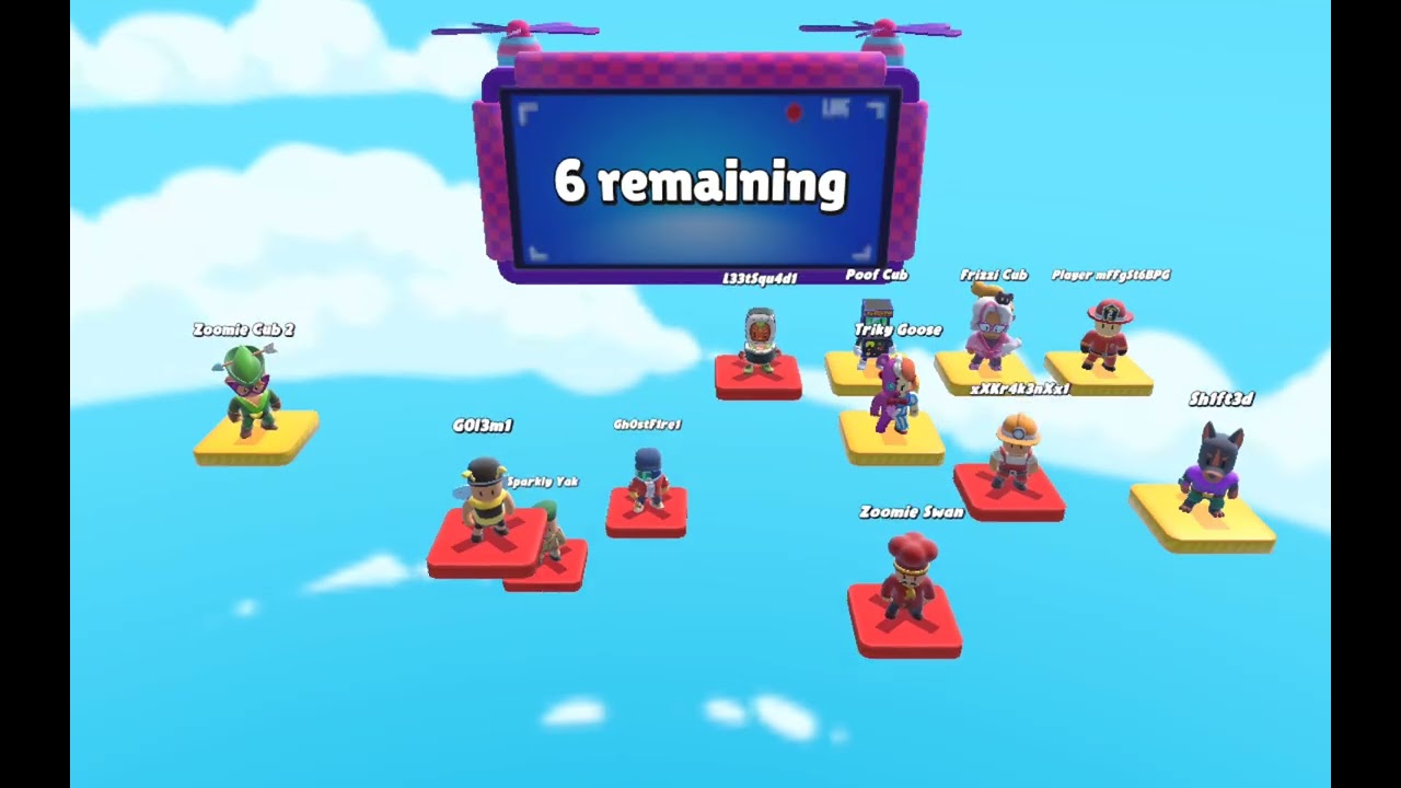 Playing stumble guys 🎮 