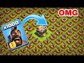 1000 Max Hog Rider VS 500 Max X-Bow Attack GamePlay | coc private server