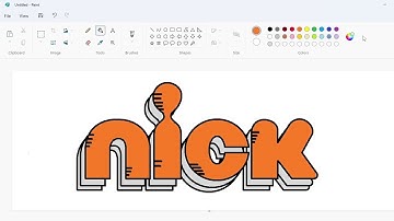How to draw Nickelodeon Summer logo using MS Paint | How to draw on your computer
