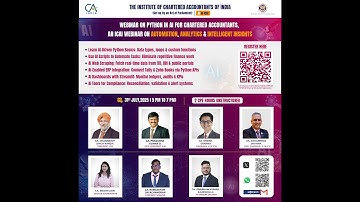 Webinar on Python in AI for Chartered Accountants