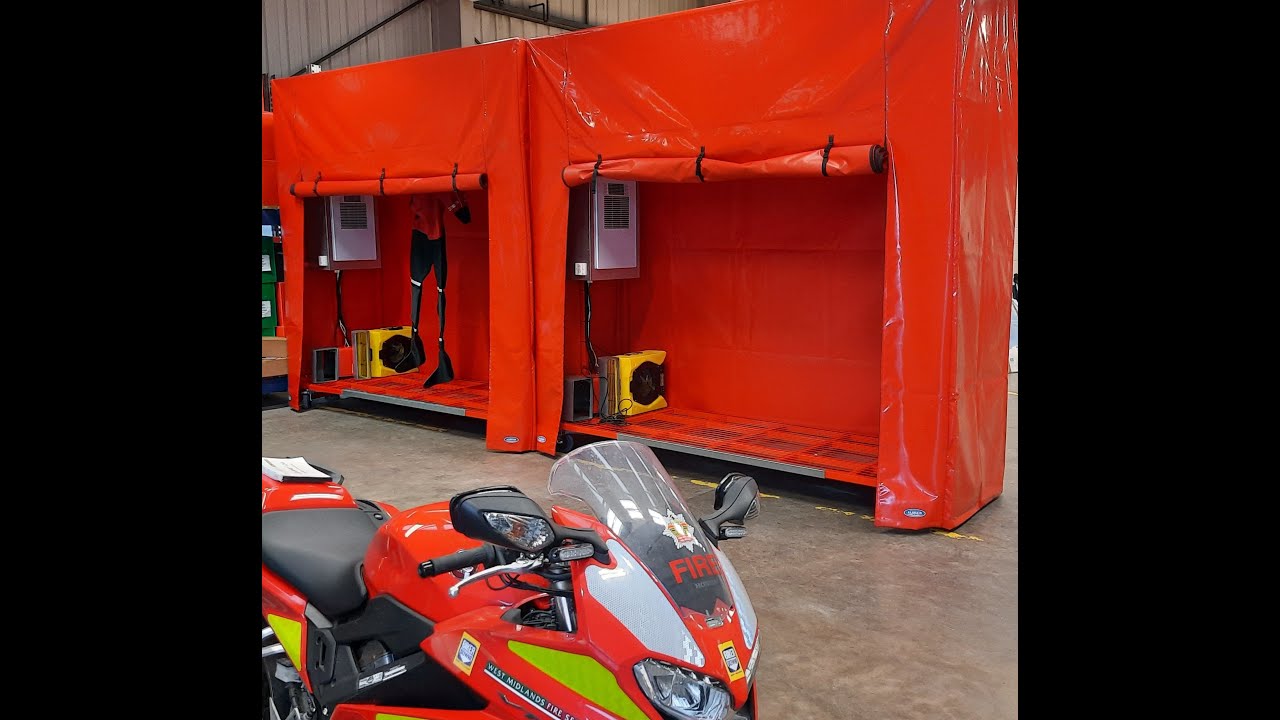 AlorAir Mobile Drying Units for West Midlands Fire & Rescue - specifically for drysuits & wetsuits.