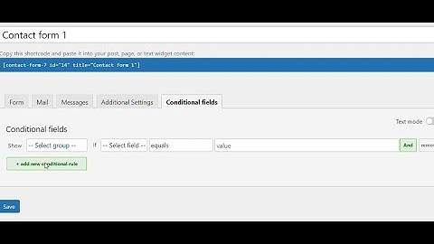 How to add conditions in contact form 7 in wordpress | Forms with conditions