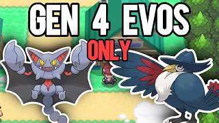 Can I Beat Pokmon Platinum With Only Gen 4 Evolutions