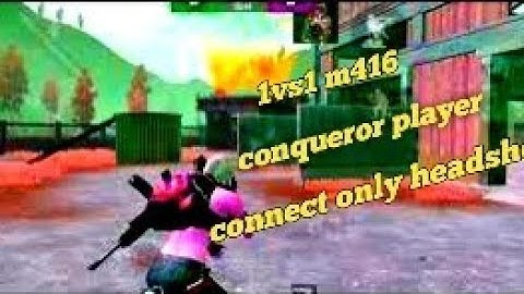 1v1 M416 OP headshot # glacier " season 13 Conqueror player ♥ because inspired by STAR •Captain