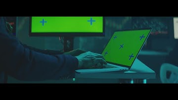 Businessman | Green Screen | Laptop | Computers | Free Stock Video Footage 4K [ No Copyright ]