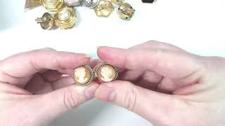 Vintage jewelry/earring haul to resell on Etsy