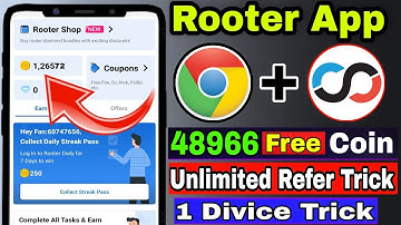 rooter unlimited coin trick 2022 | rooter app ma coins kaisa badhiya |rootar app new unlimited trick