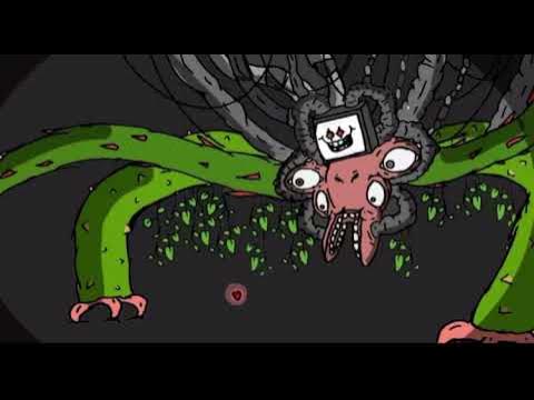 Omega Flowey, but with Chara's face on the TV - Drawception
