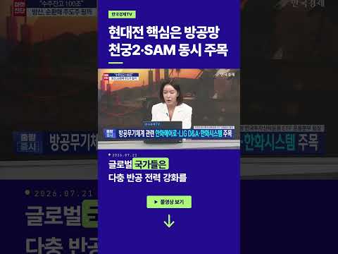 현대전 핵심은 방공망... 천궁2·SAM 동시 주목  | 이효정  한국투자신탁운용 ETF 운용본부 팀장 ㅣ김치형 앵커