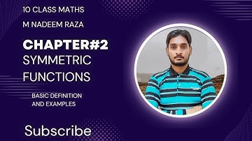 What is symmetric function | basic definition | examples