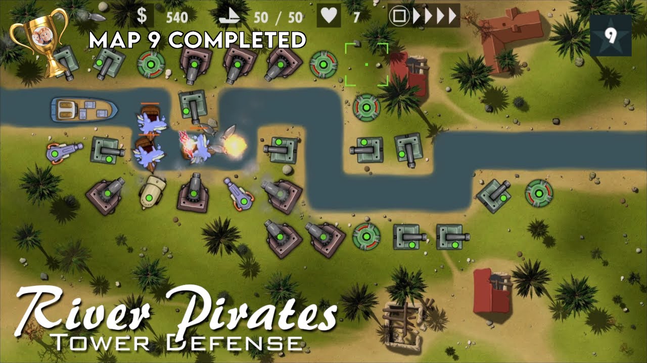 Map 9 Trophy Guide - RIVER PIRATES TOWER DEFENSE