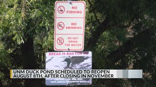 UNM announces reopening date of Duck Pond