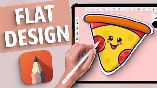 Clean Flat Design In Autodesk Sketchbook | Tutorial For Beginners screenshot 2