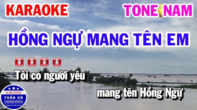 Karaoke Hồng Ngự Mang Tên Em | Nhạc Sống Tone Nam Beat | Karaoke Tuấn Cò