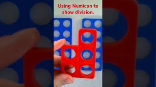 Using Numicon to show simple division.