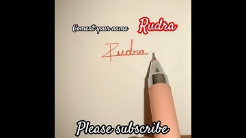 how to #simple #signature #Rudra #shorts #video