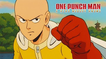 One Punch Man 80s Retro Anime Style