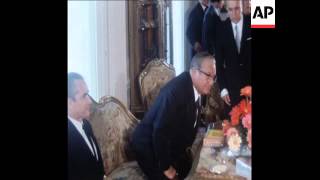 SYND 24-4-71 FRANCE'S PREMIER JACQUES CHABAN DELMAS MEETS WITH YUGOSLAVIAN PRESIDENT TITO