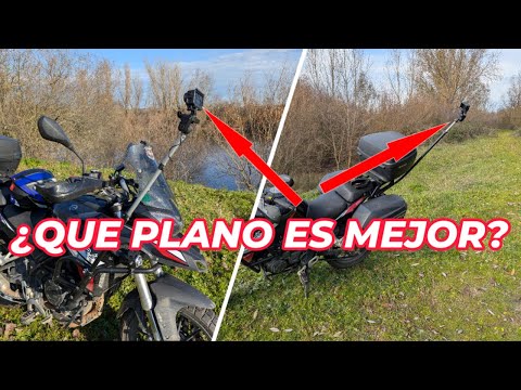 Donde colocar las camaras para grabar en moto
