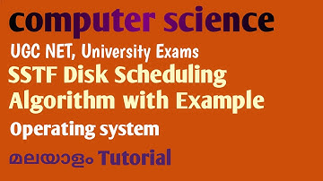 Shortest Seek Time First(SSTF) Disk Scheduling Algorithm | Operating System | Malayalam Tutorial