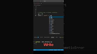 Python Ternary Operator | One-Line IF-ELSE | Python Interview Tips  #python #job #codinginterview
