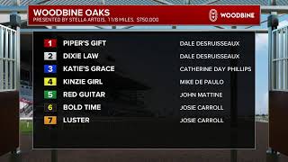 The 2026 Woodbine Oaks Post Position Draw
