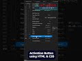 Activation Button using HTML and CSS #html #css #animation #webdesign #button #animationbutton
