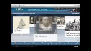 ARDA Tutorial - How to Explore the Interactive Historical Timelines