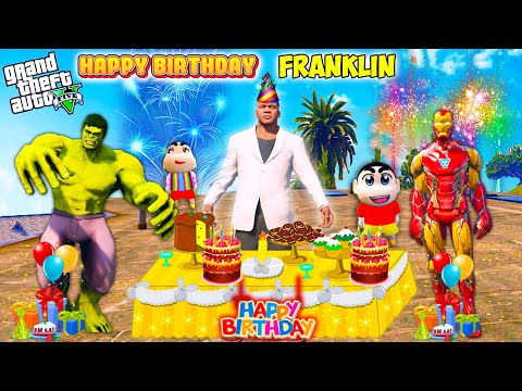 Franklin Birthday Celebration in GTA 5 Hindi | Franklin Birthday Party in GTA 5 | GTA 5 AVENGERS