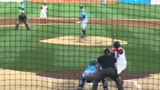 Wilmington RHP Tyler Sample vs. Salem RF Keury De La Cruz, 6.11.13