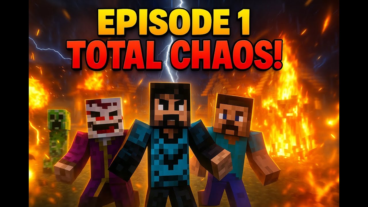Our First Minecraft Adventure – Total Chaos 😂 | EP 1
