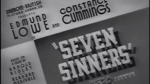 Seven Sinners (1936) [Thriller]
