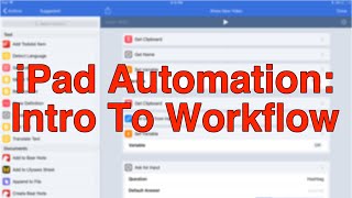 iPad Automation Part 1: Intro To Workflow App screenshot 2