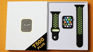 Smart Watch T500 Plus Unboxing | Perfect Clone of Apple Series 6 | With Extra Straps Pair