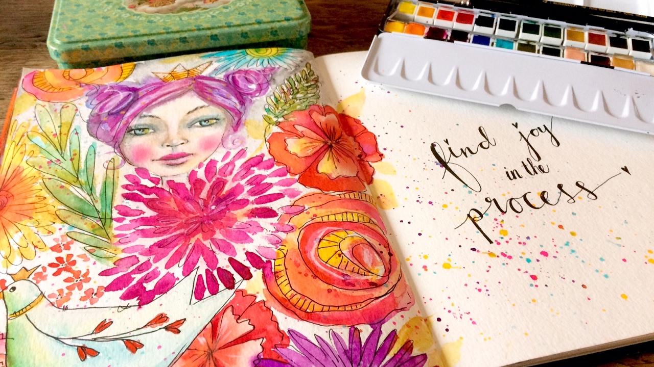 Artjournaling with Watercolours