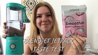 Raspberry + DragonFruit JetPack Smoothie Taste Test using my BlendJet 2 #Vegan #GlutenFree #Blendjet