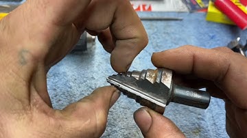 How to sharpen a unibit, How to sharpen a step bit￼, specialty drill bit