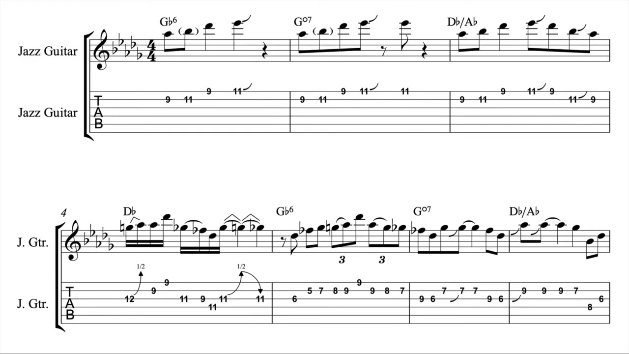 Gee Baby, Ain't I Good to You - Billie Holiday (Barney Kessel Solo Transcription)
