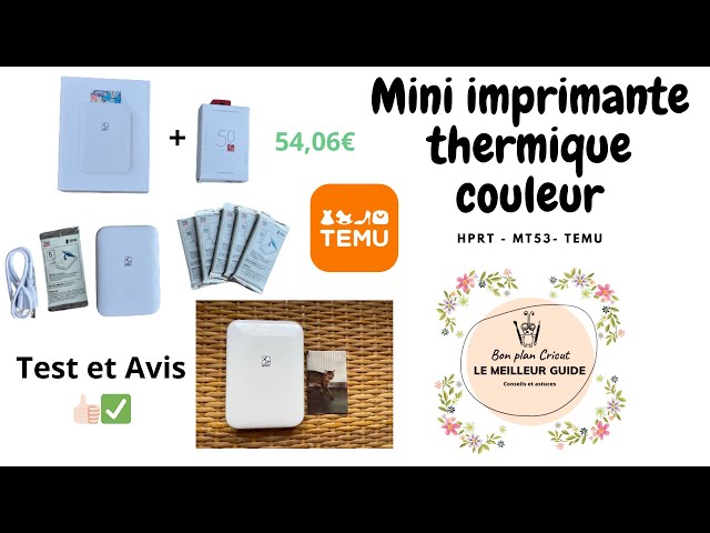 Mini imprimante photo thermique couleur - Test et Avis - HPRT - MT53 - TEMU  