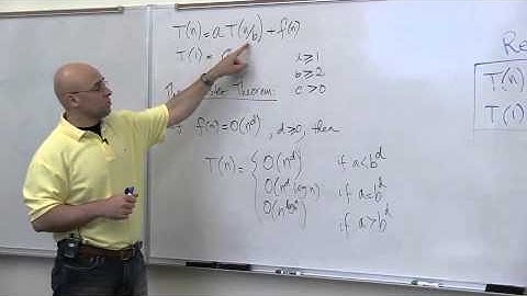 4   5   The Master Theorem and MergeSort efficiency 12 21
