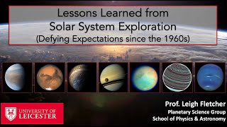 Lessons Learned from the Solar System - Leigh Fletcher (University of Leicester) @SaganSummerWorkshop