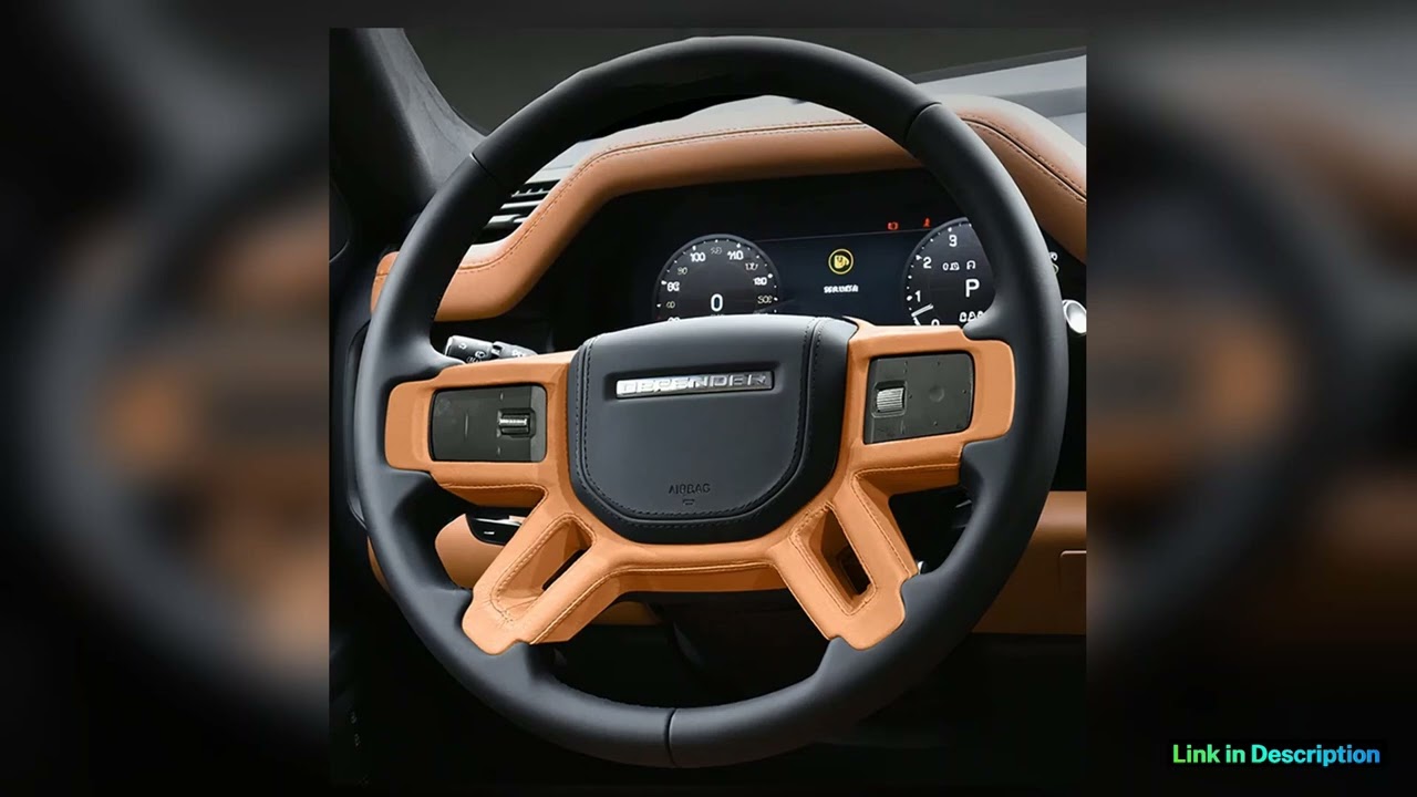 Car Color Interior Leather Steering Wheel Cover for Land Rover Defender 11013090 2020 2021 2022