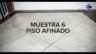 PISO AFINADO - MUESTRA 6