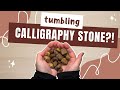 Tumbling calligraphy stone  watch this jasper imposter transform