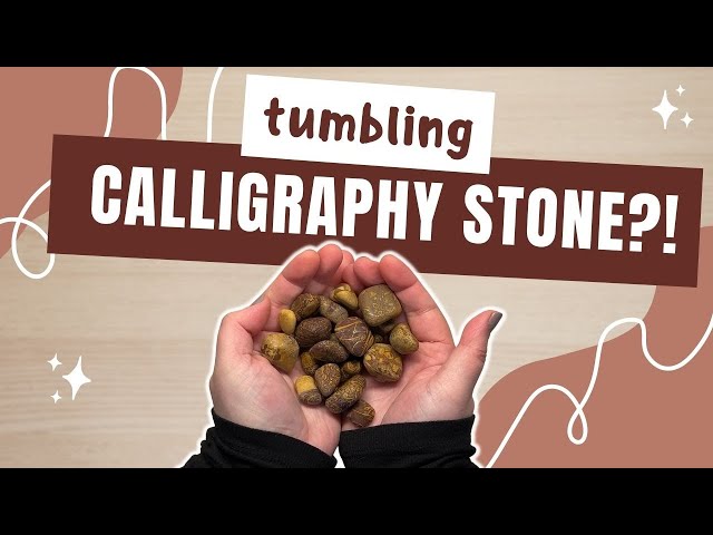 TUMBLING CALLIGRAPHY STONE | Watch this jasper imposter transform! class=