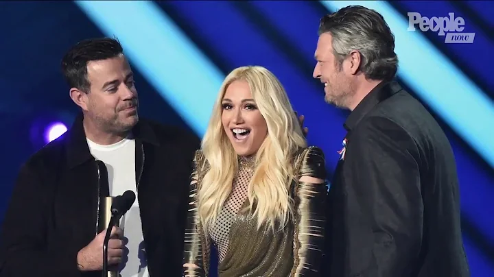 Blake Shelton Pulls Gwen Stefani Onstage After Win...