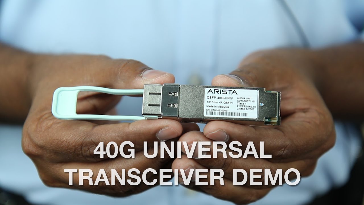 40G Universal Transceiver Demo YouTube