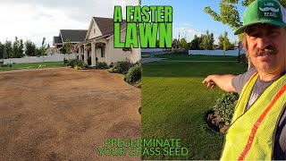 HOW TO PREGERMINATE GRASS SEED for a FASTER LAWN