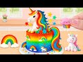 Unicorn Rainbow Cake Challenge Satisfying Colorful Cake Art Lily Little Cake Unicorn Rainbow Cake Challenge Satisfying Colorful Cake Art Lily Little Cake