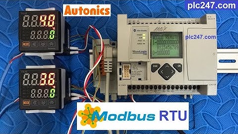 MicroLogix 1100 "Modbus RTU" Autonics TK4S Tutorial